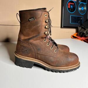 Irish Sette Waterproof & Insulated Leather Safety Toe Boot Mens Size 9